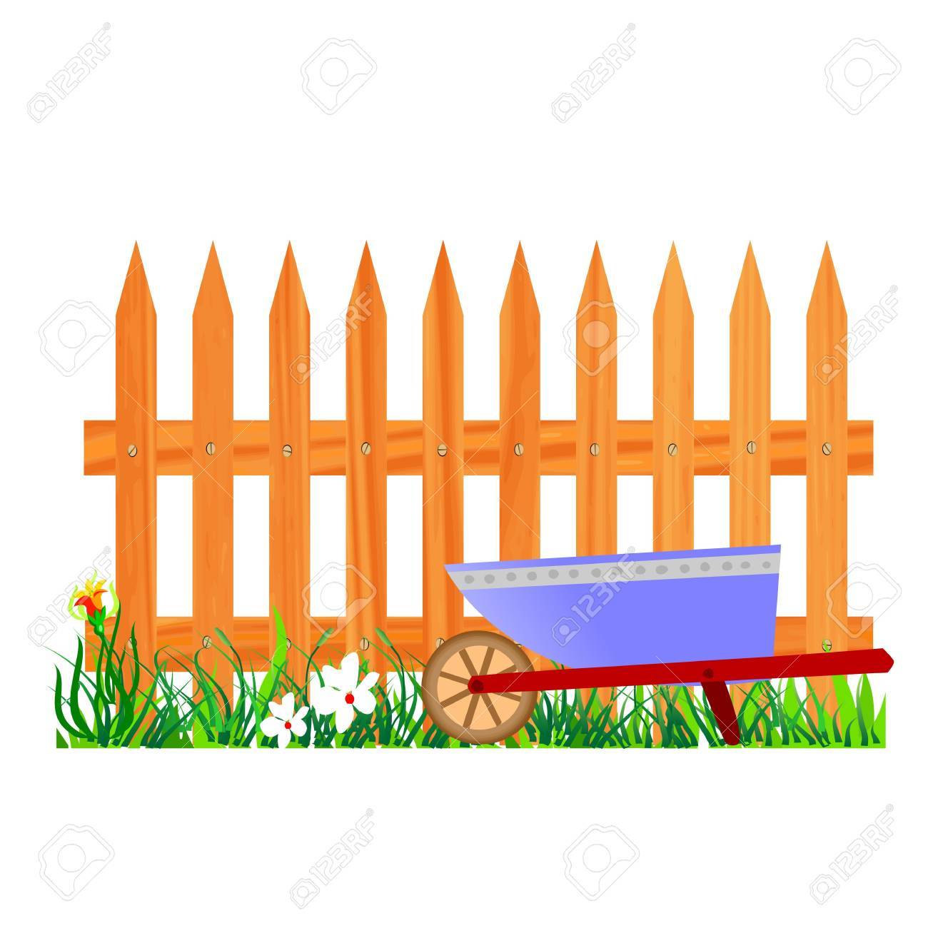 fence clipart gardening