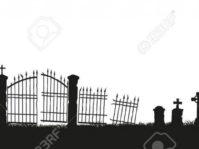 fence clipart graveyard