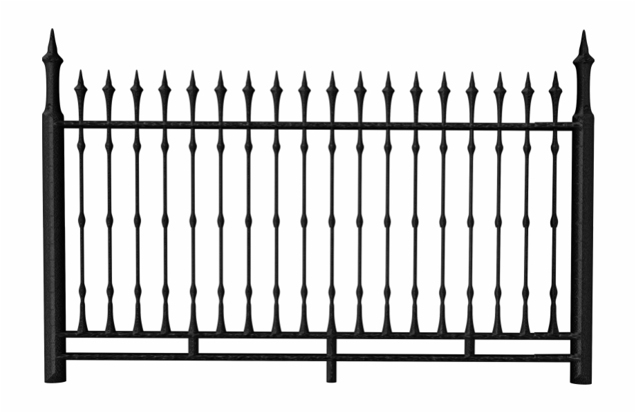 fence clipart iron fence