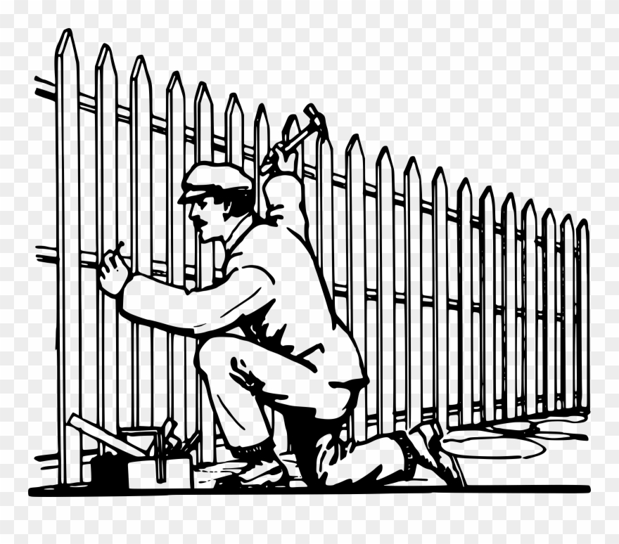 fence clipart kid