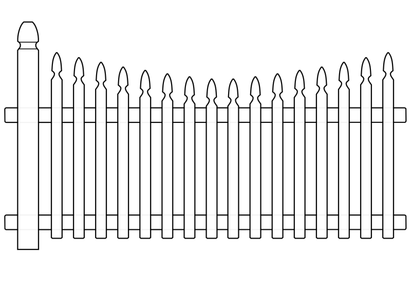 fence clipart palisade