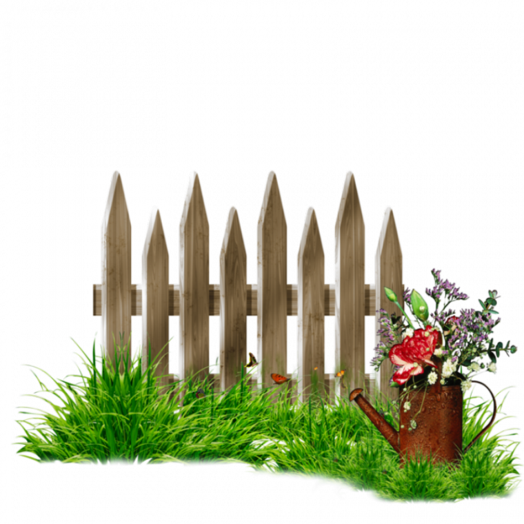 fence clipart rectangular garden