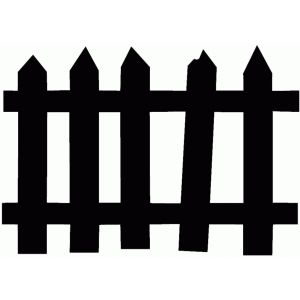 spooky clipart fence