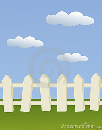 fence clipart sky
