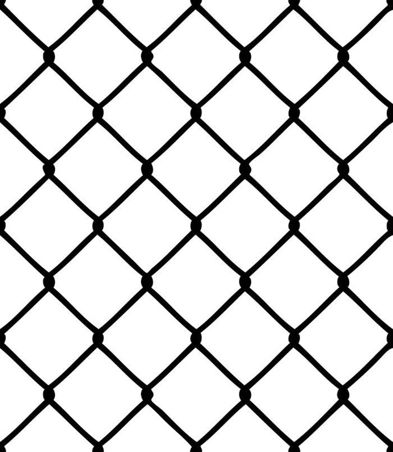 Chain link metal fencing. Jail clipart jail fence