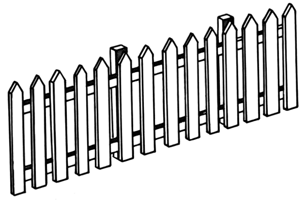 Fence clipart top view. Free picket download clip