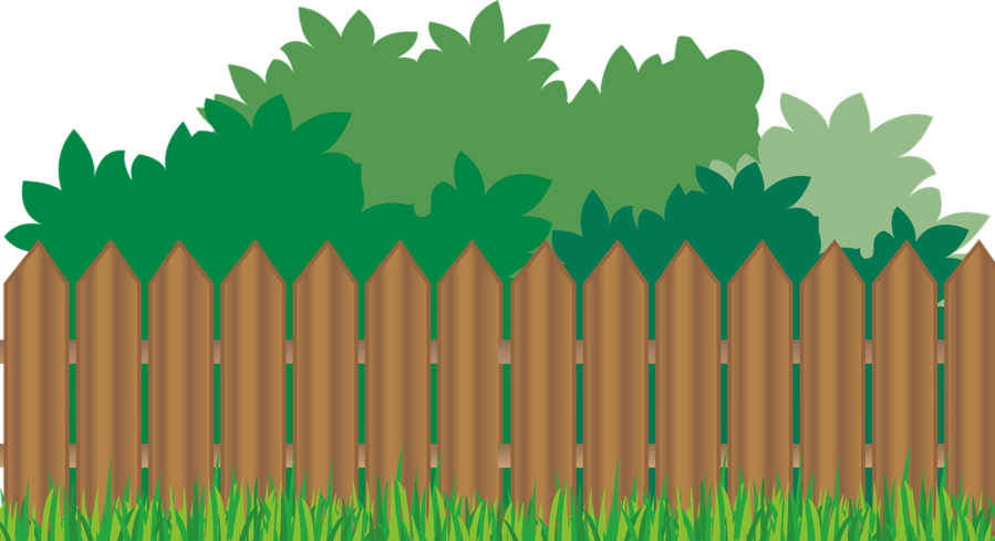 fence clipart tree