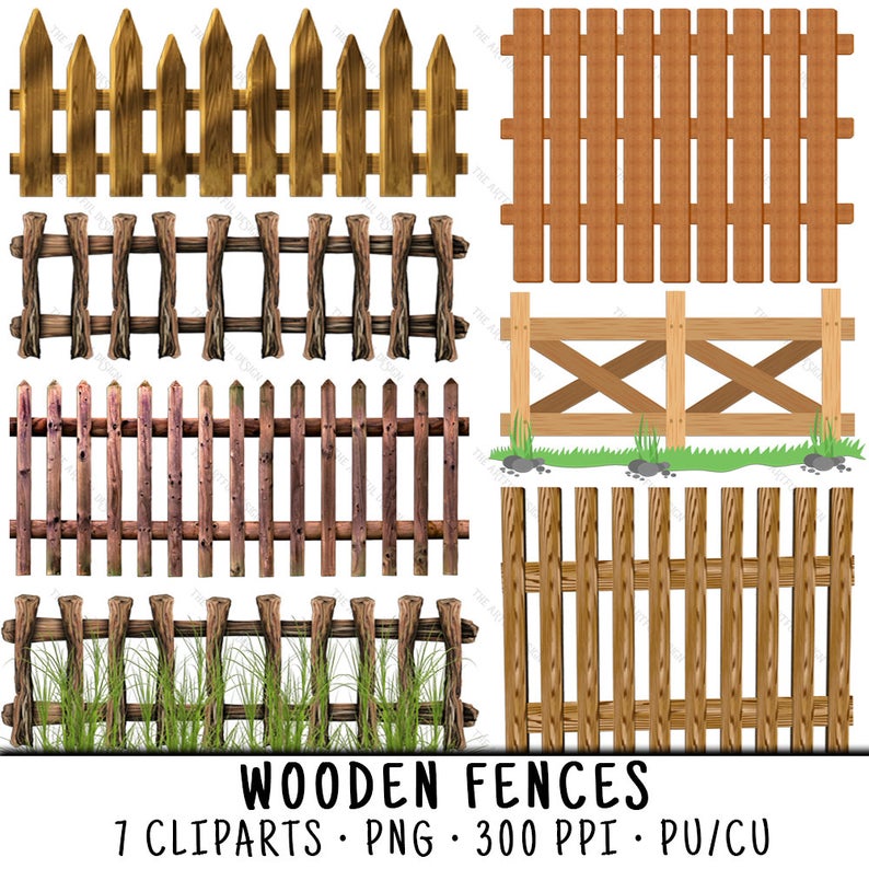 fence clipart wood fence
