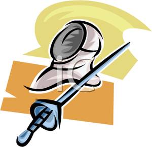 fencing clipart fencing mask