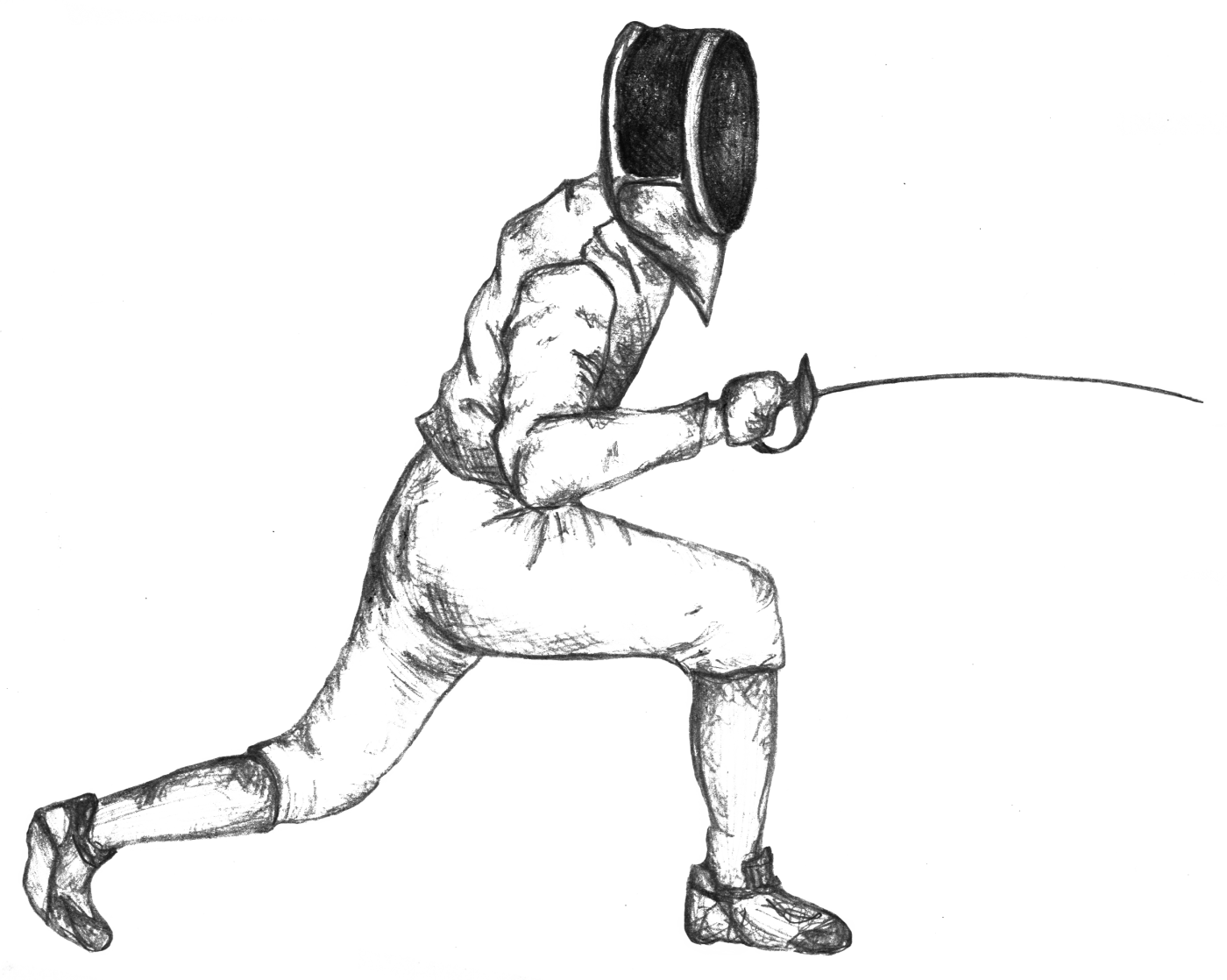 Drawing at getdrawings com. Fencing clipart fencing sport