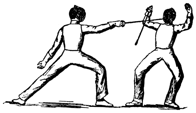 fencing clipart opponent