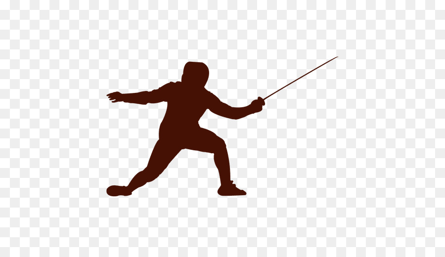 fencing clipart silhouette