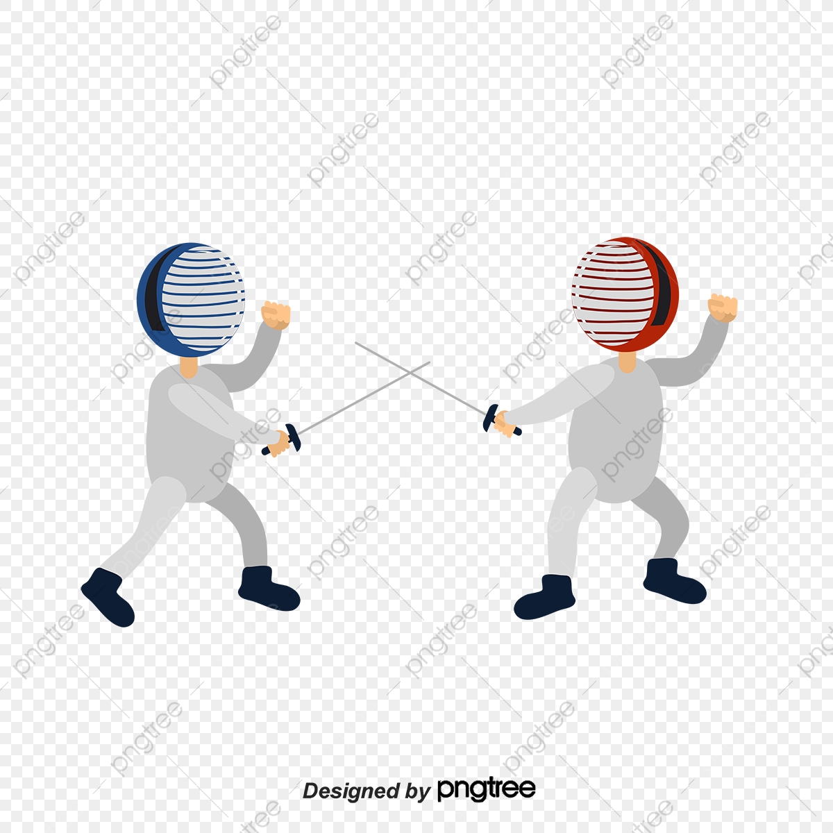 fencing clipart two