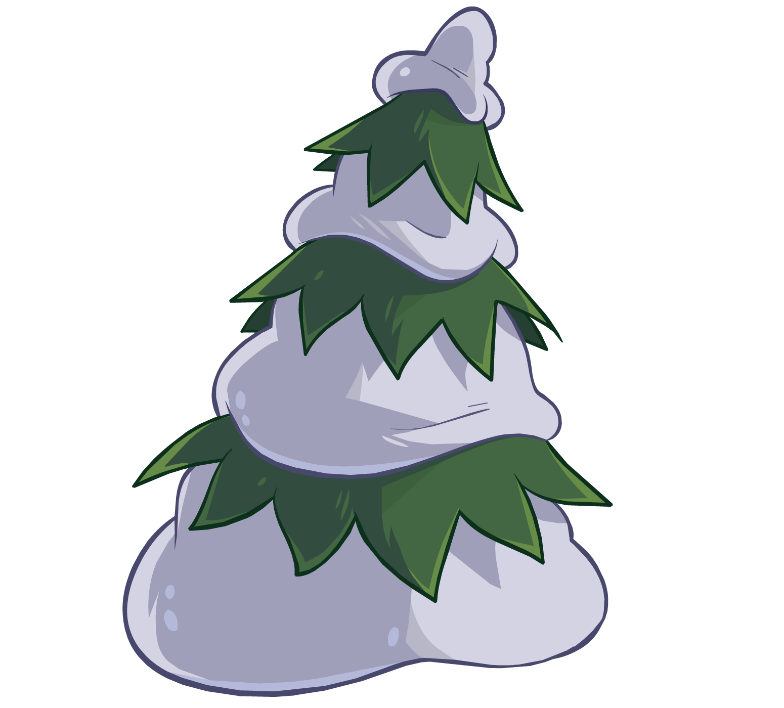 fern clipart christmas tree