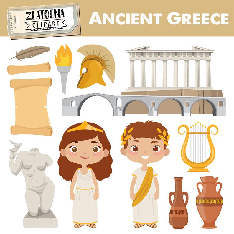 Greek clipart cartoon. Greece clip art ancient