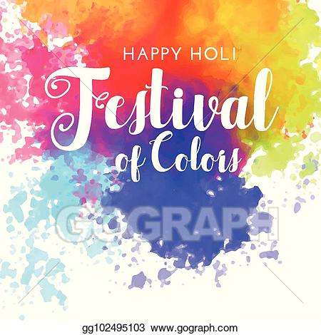 Festival clipart color background. Eps vector happy holi