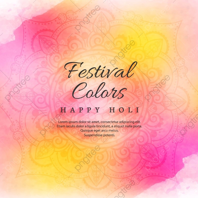Illustration of happy holi. Festival clipart colorful abstract