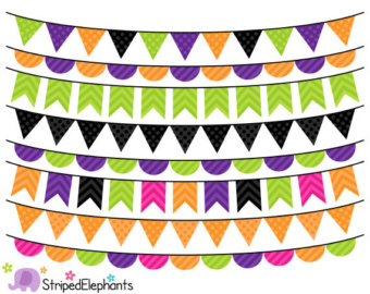 festival clipart colourful bunting