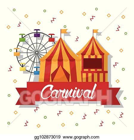 Vector carnival illustration . Festival clipart fair
