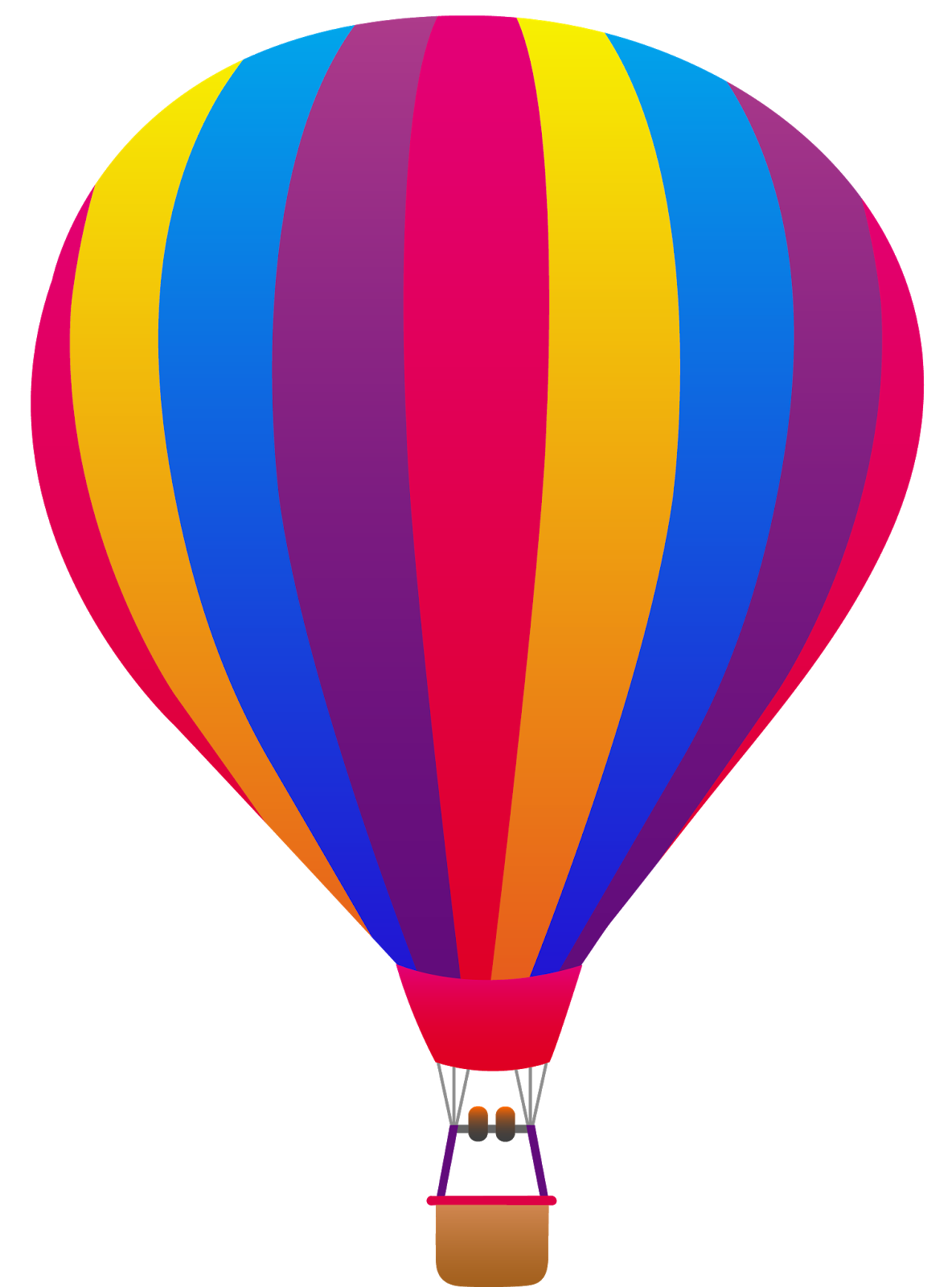 purple clipart hot air balloon