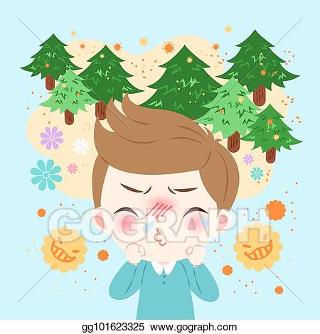 Fever clipart feel. Eps vector boy with