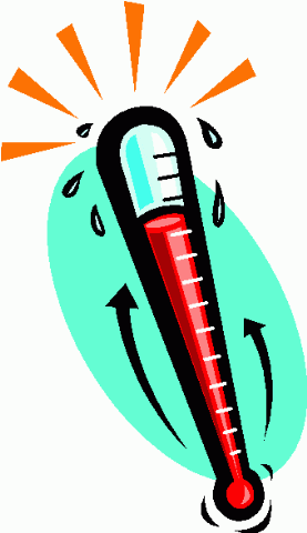 hot clipart temperature increase
