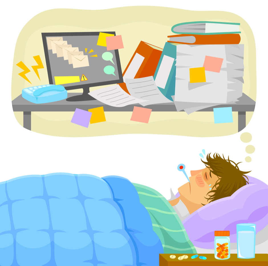 fever clipart sick leave