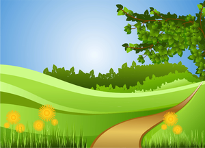 field clipart country landscape