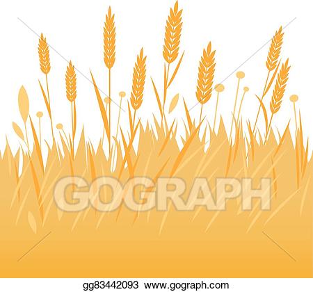 field clipart rye field