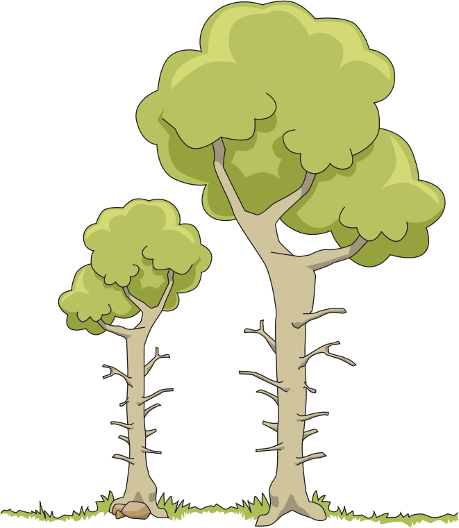 field clipart two tree