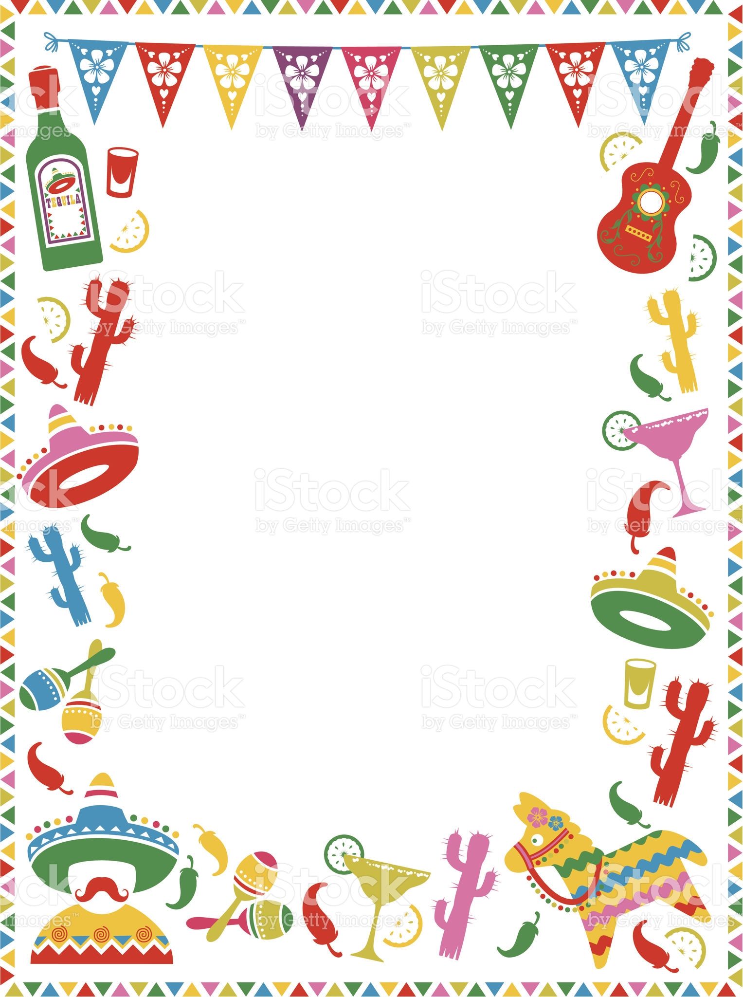 fiesta clipart borders page mexican