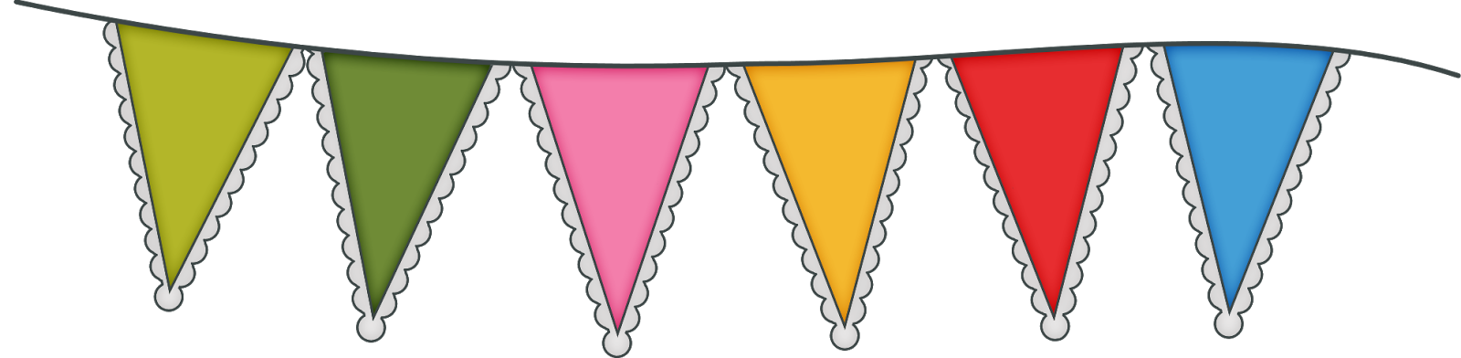 fiesta clipart colourful bunting