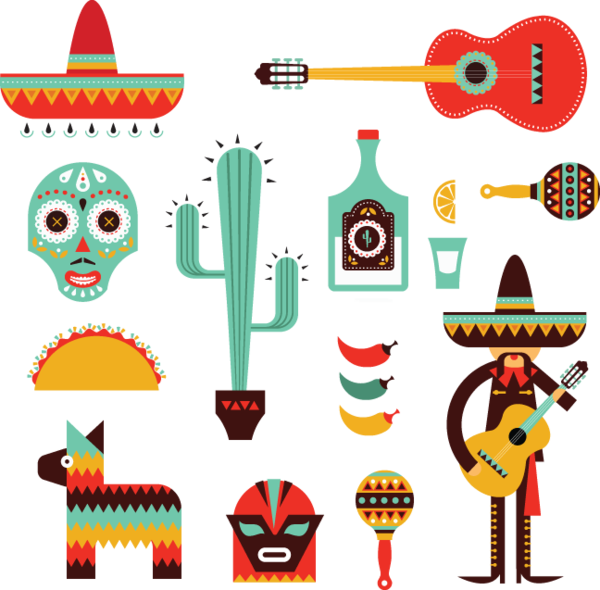 Pinata clipart embroidery mexican.  decorative icons clip