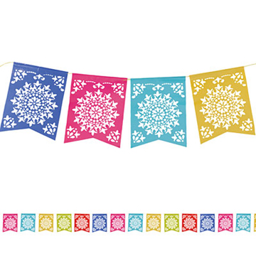 Mexican clipart banner. Free fiesta flags cliparts