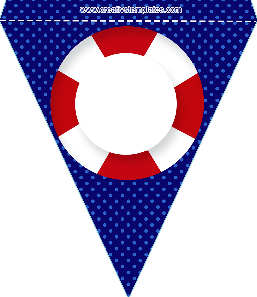 navy clipart bunting