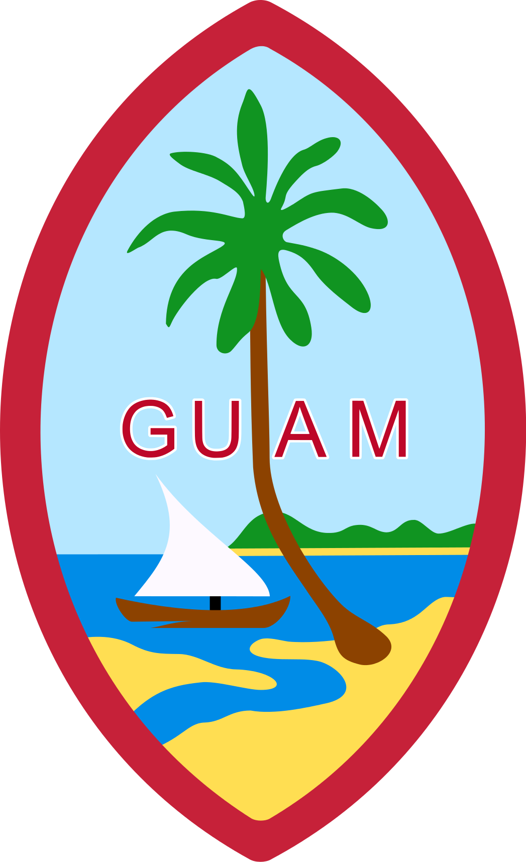Guam seal food pinterest. Island clipart islander