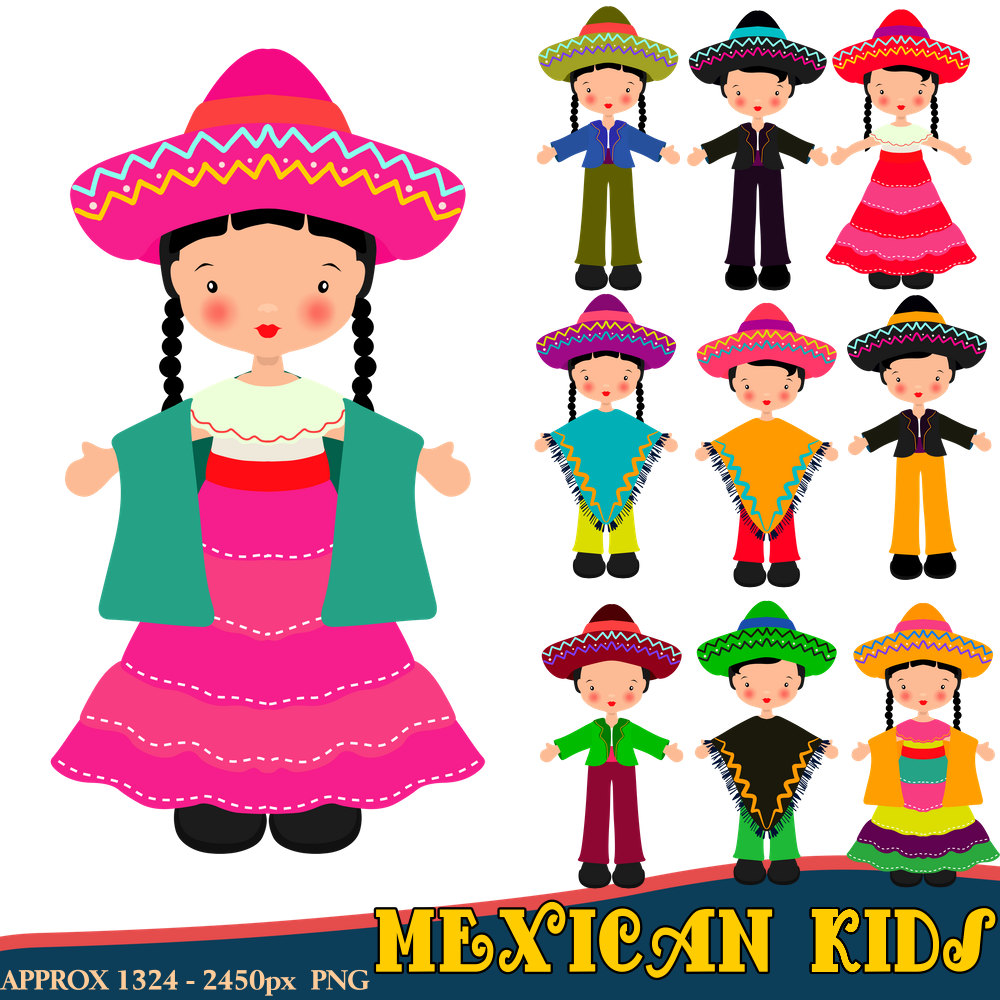 mexico clipart childrens