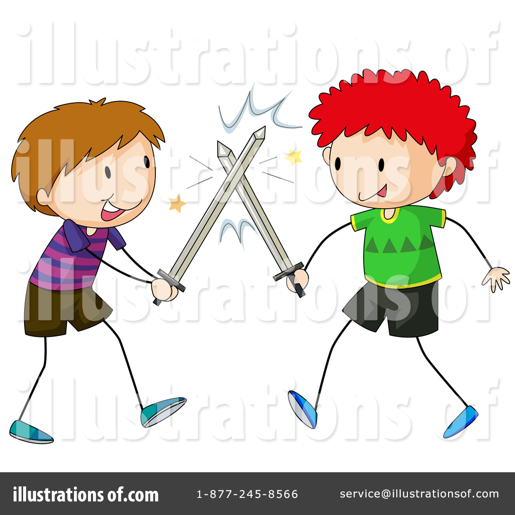 fighting clipart illustration