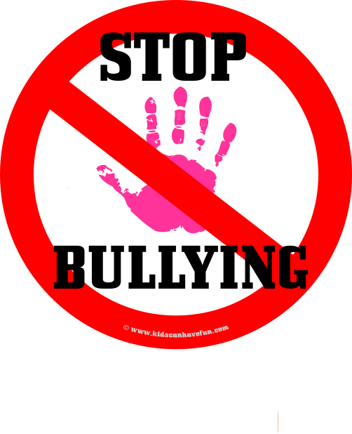 Stop hand pink iron. Fight clipart verbal bullying