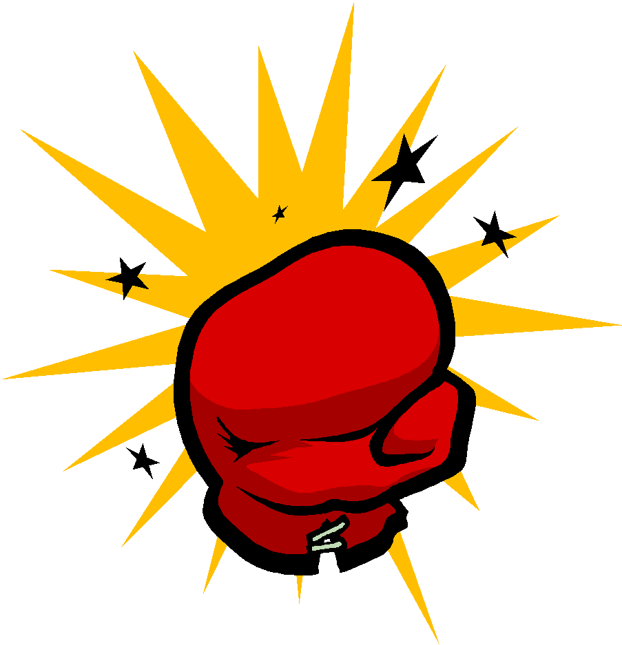 fighting clipart hits