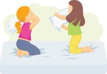 Fighting clipart pillow fight. Search results for clip