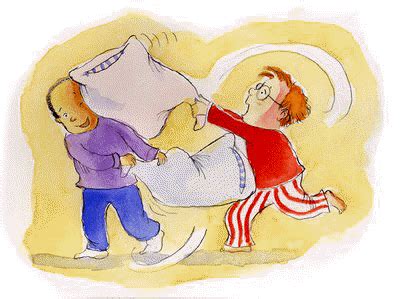 Fights clip art . Fighting clipart pillow fight