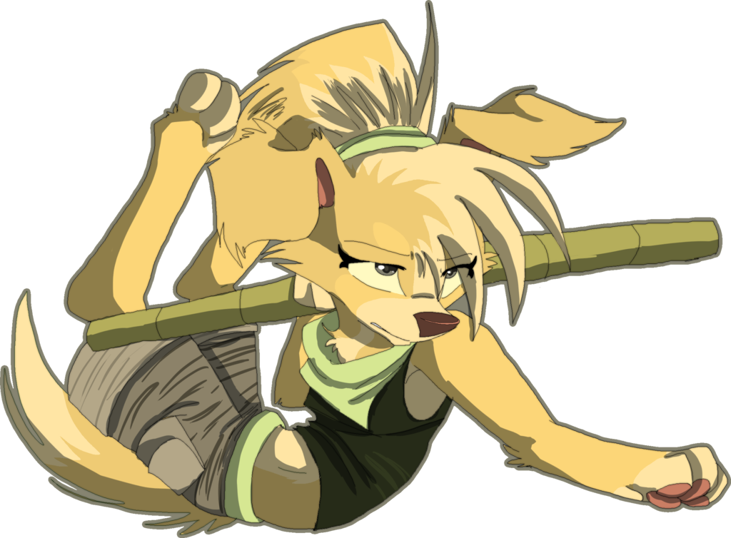 Paw stories carina bambu. Fighting clipart polite