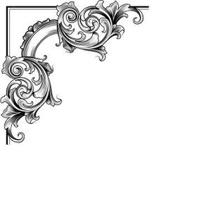 banner clipart filigree
