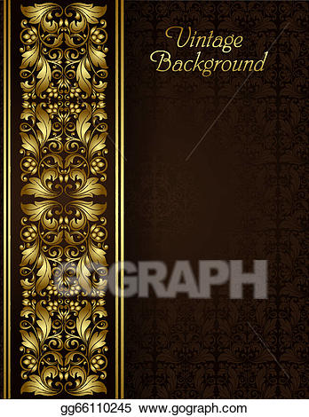 Filigree clipart book. Vector art vintage background