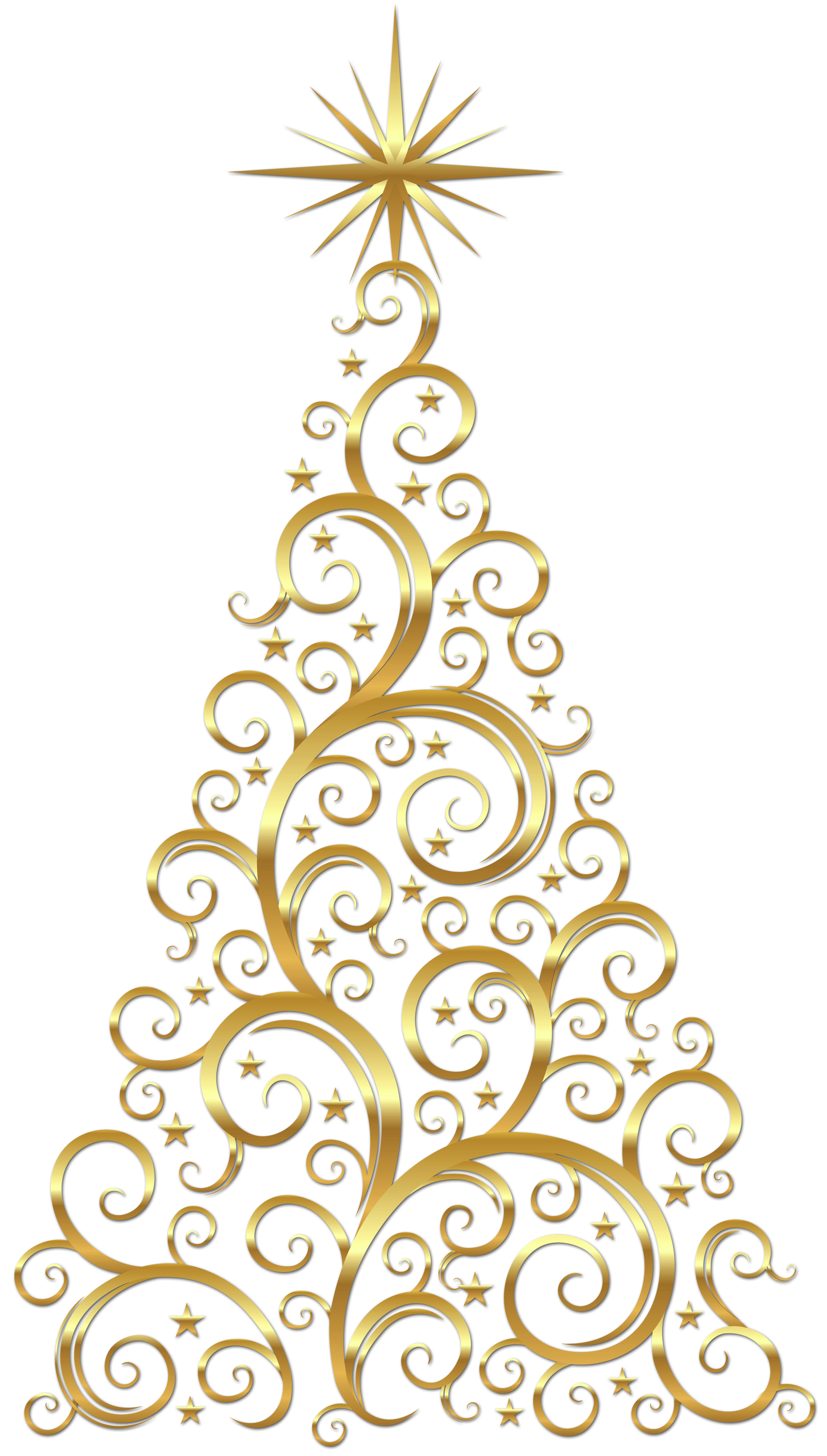 A is decorated usually. Filigree clipart christmas tree