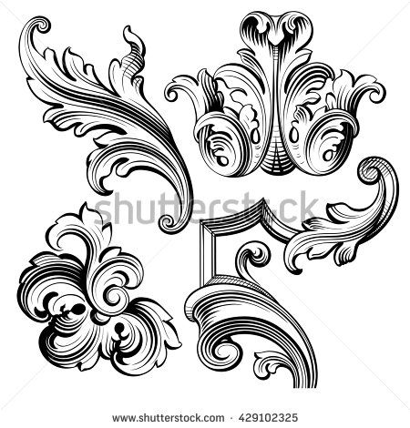 swirl clipart baroque