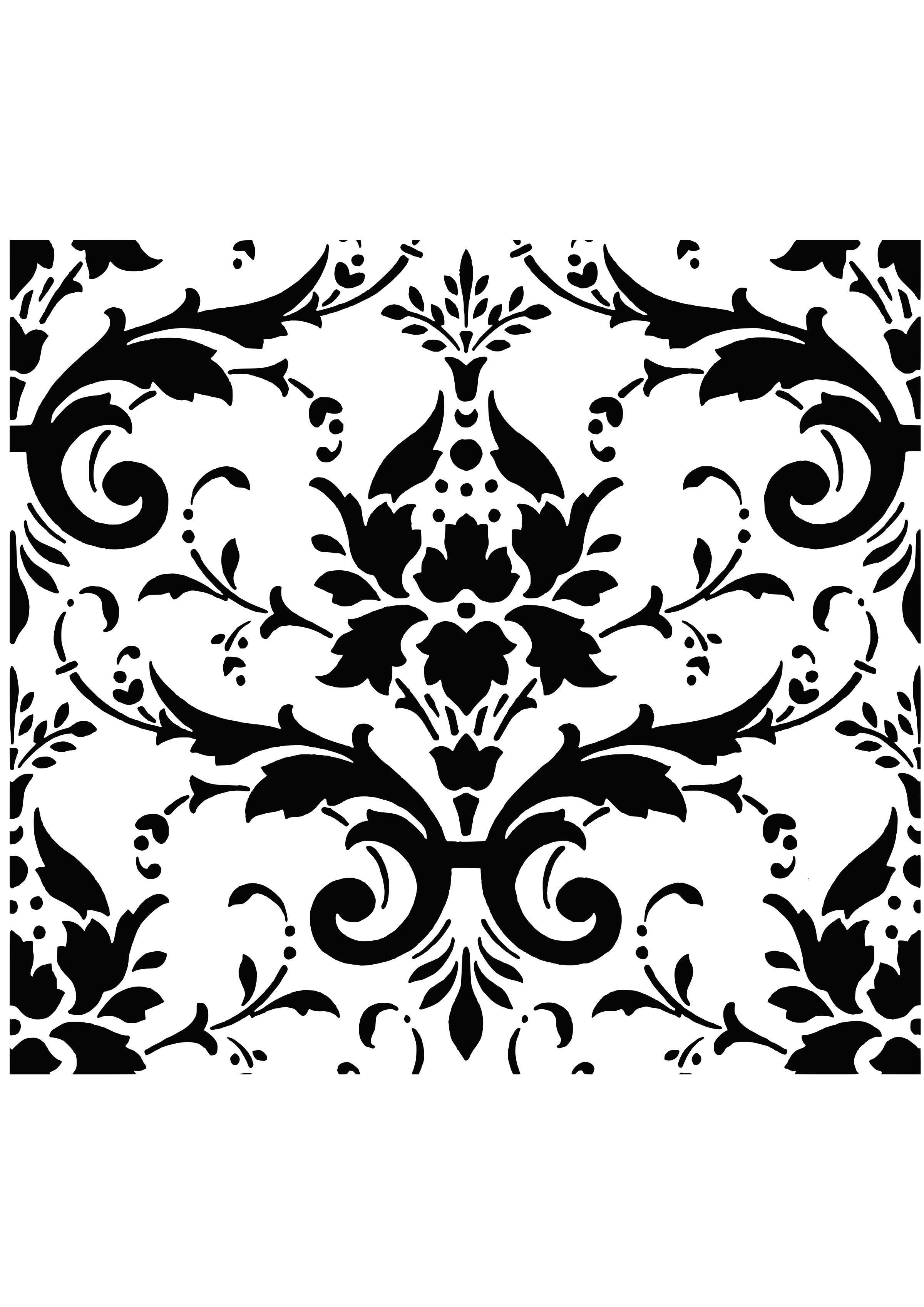 Big image png. Scroll clipart damask