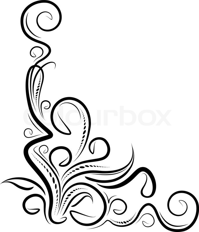 Filigree clipart scrollwork. Border free download best