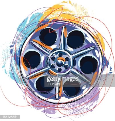 film clipart colorful
